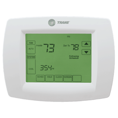 Trane XL802 thermostat.